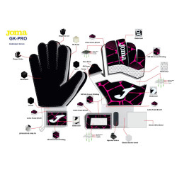 GUANTES DE PORTERO JOMA GK-PRO NEGRO DORADO