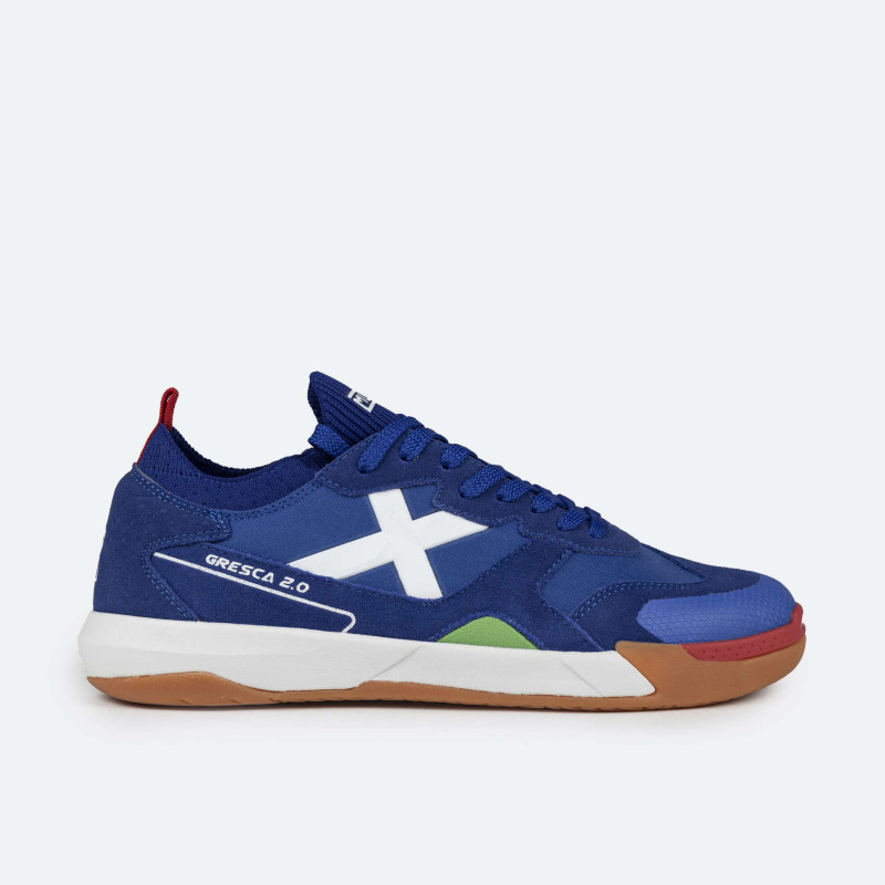 ZAPATILLA FÚTBOL SALA MUNICH GRESCA 2,0 AZUL ROYAL