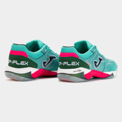 ZAPATILLA FÚTBOL SALA JOMA TOP FLEX PLUS 2515 TURQUESA