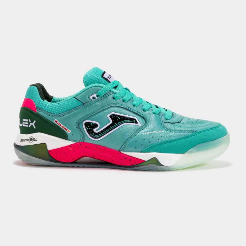 ZAPATILLA FÚTBOL SALA JOMA TOP FLEX PLUS 2515 TURQUESA