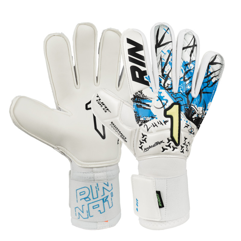 GUANTE PORTERO RINAT ASIMETRIK TURF BLANCO
