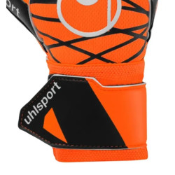 GUANTE PORTERO UHLSPORT SOFT RESIST+ NEGRO NARANJA